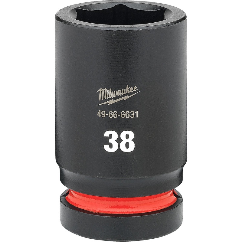 Milwaukee Shockwave 1 Drive 38mm Deep 6 Point Impact Socket 49666631