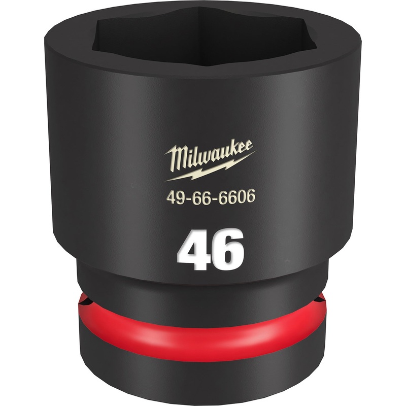 Milwaukee Shockwave 1 Drive 46mm Standard 6 Point Impact Socket 49666606