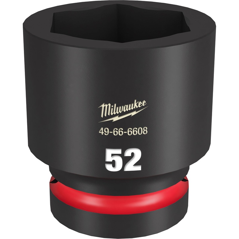 Milwaukee Shockwave 1 Drive 52mm Standard 6 Point Impact Socket 49666608