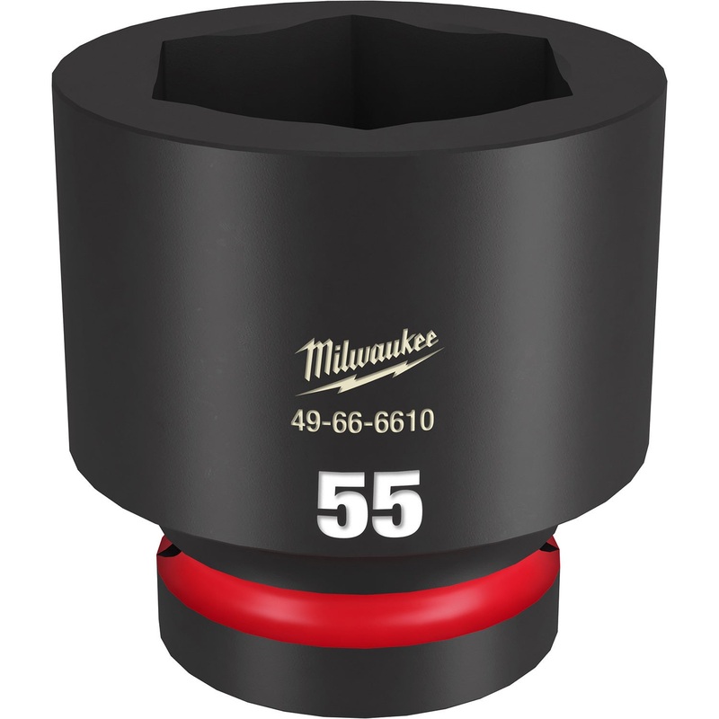 Milwaukee Shockwave 1 Drive 55mm Standard 6 Point Impact Socket 49666610