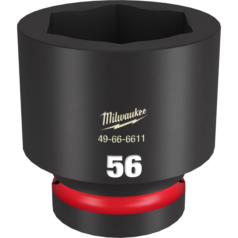 Milwaukee Shockwave 1 Drive 56mm Standard 6 Point Impact Socket 49666611
