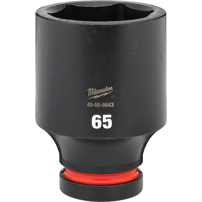 Milwaukee Shockwave 1 Drive 65mm Deep 6 Point Impact Socket 49666643