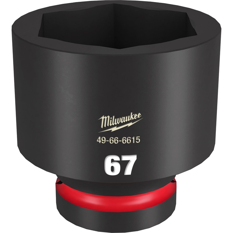 Milwaukee Shockwave 1 Drive 67mm Standard 6 Point Impact Socket 49666615