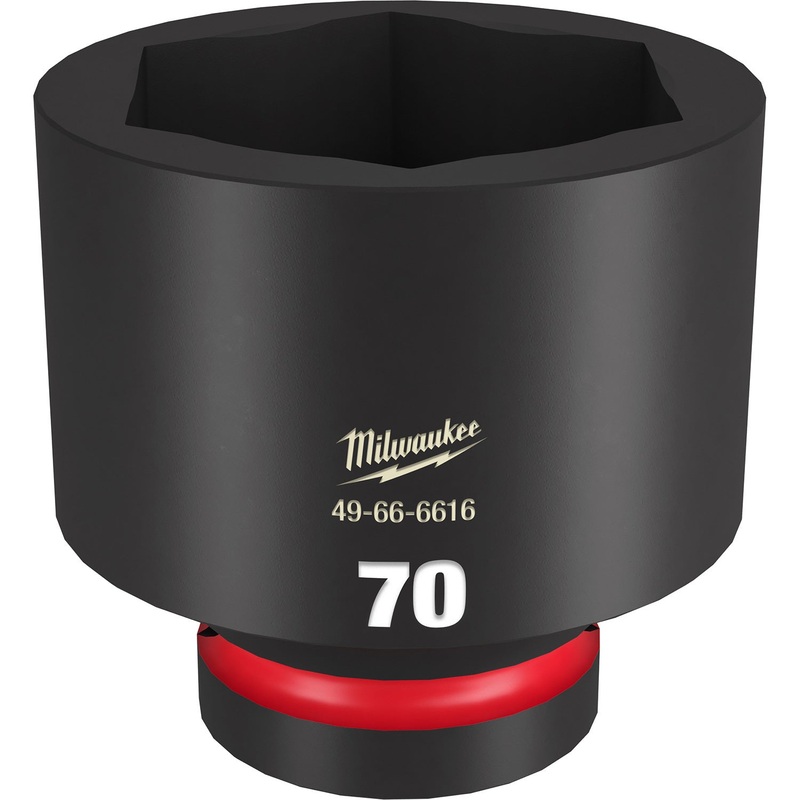Milwaukee Shockwave 1 Drive 70mm Standard 6 Point Impact Socket 49666616