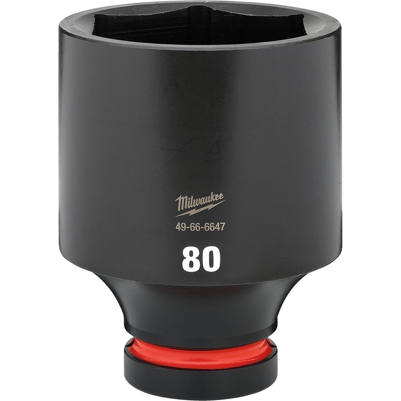 Milwaukee Shockwave 1 Drive 80mm Deep 6 Point Impact Socket 49666647