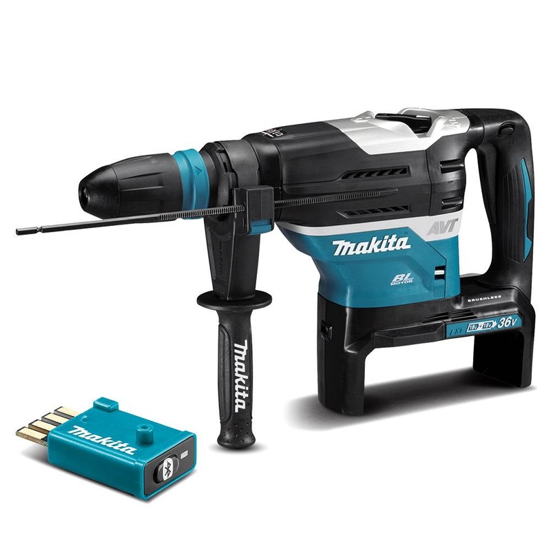 Makita DHR400ZKUN 36V (18V x 2) LXT Li-ion Cordless Brushless AWS 40mm SDS Max Rotary Hammer with Wireless Unit – Skin Only
