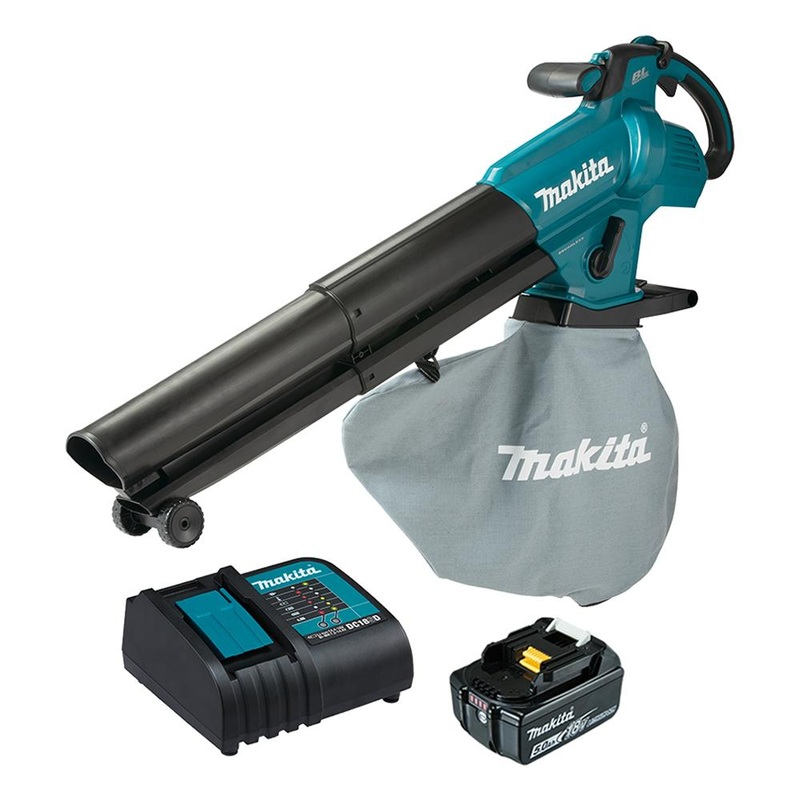 Makita DUB187T003 18V 5.0Ah Li-ion Cordless Brushless Blower Vacuum Combo Kit