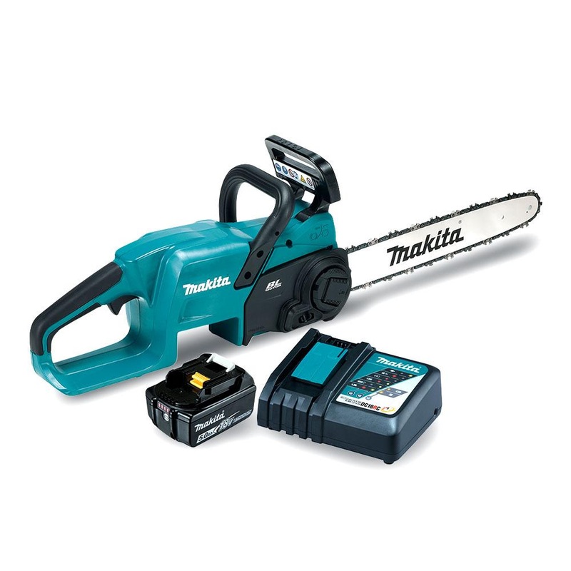 Makita DUC407RTX2 18V 5.0Ah Li-ion Cordless Brushless 400mm (16) Chainsaw Combo Kit