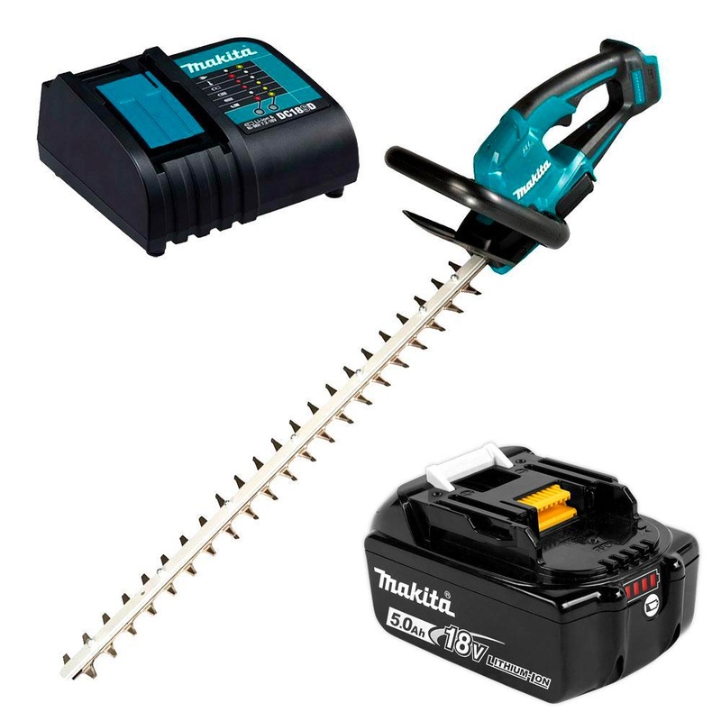 Makita DUH606ST 18V 5.0Ah LXT Li-Ion Cordless Brushless 600mm Hedge Trimmer Combo Kit