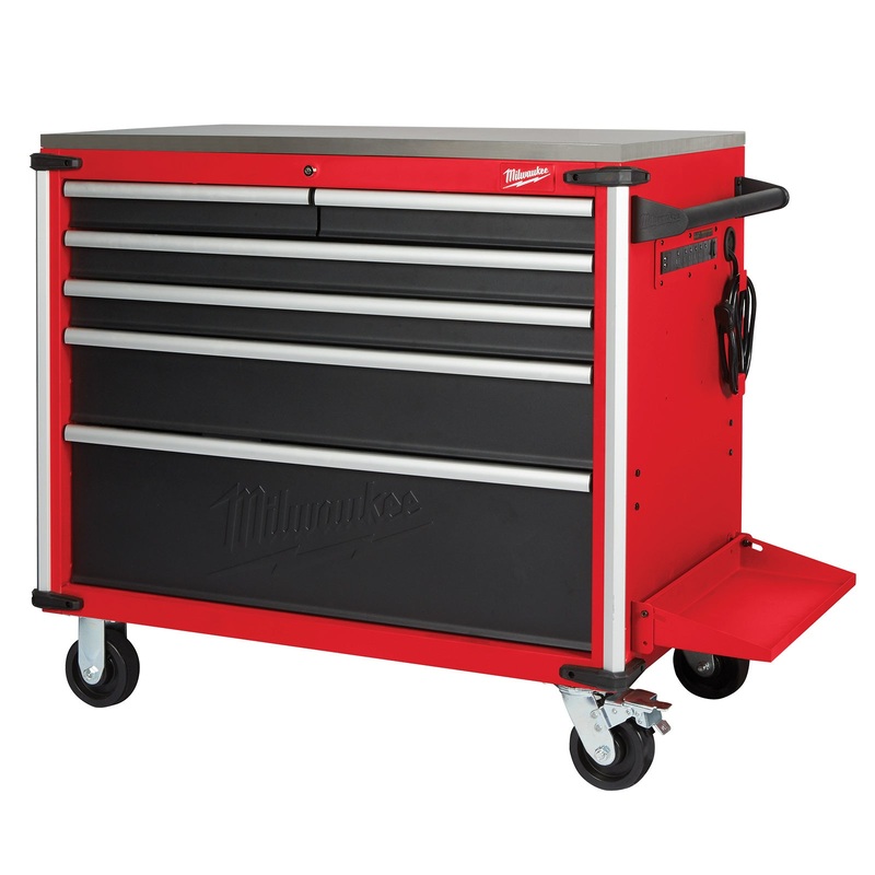 Milwaukee 40 Mobile Work Bench Steel Top 48228538