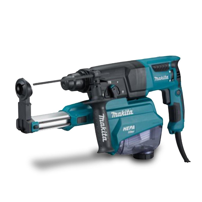 Makita HR2652 800W 26mm SDS Plus Rotary Hammer with HEPA Dust Extractor