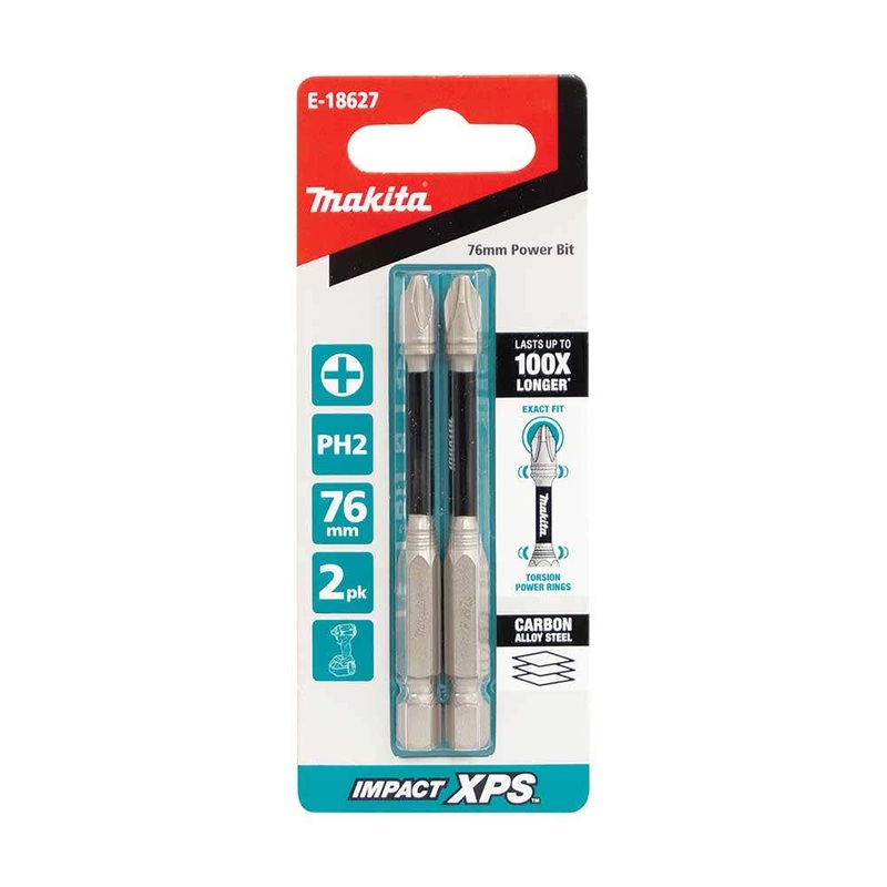 Makita Impact Xps Ph2 X 75Mm Power Bit – 2Pk E-18627