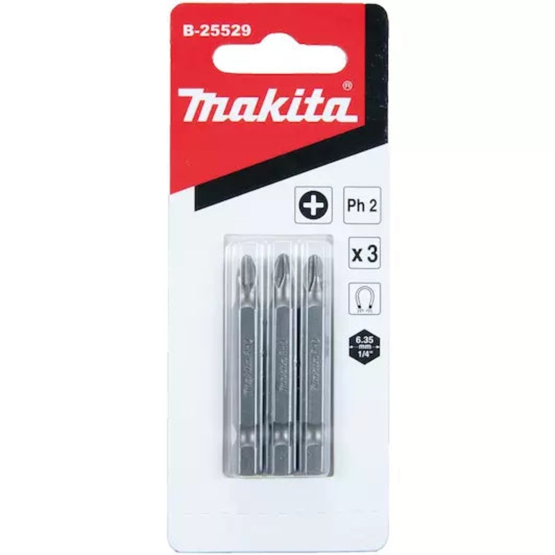 Makita T20/T25/T30 X 50Mm Power Driver Bit 3Pk B-26191