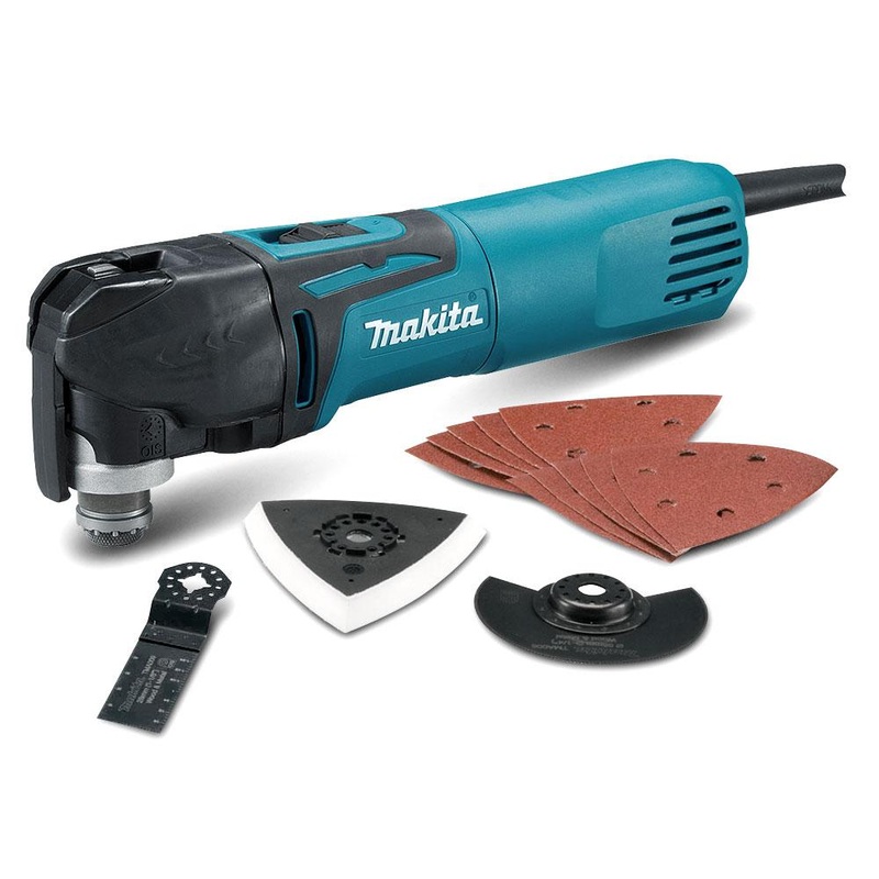Makita TM3010CX4 320W Powered Multi Tool Kit with accessories