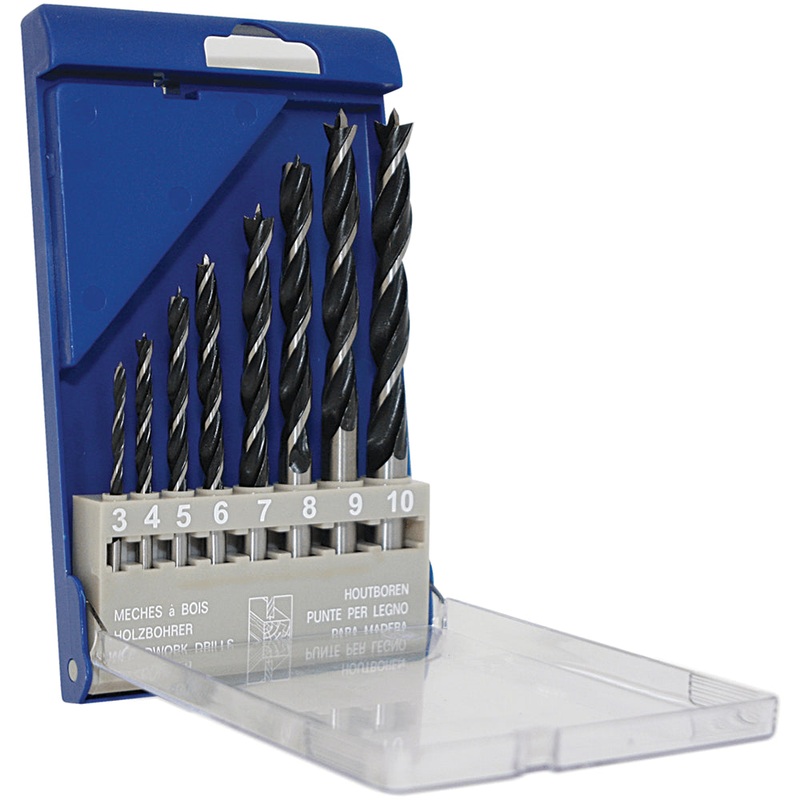 Makita Brad Point Drill Bit Set 3-10Mm – 8Pc P-57663