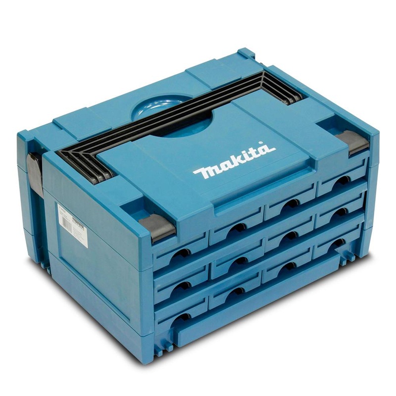 Makita Makpac 3 – 12 Draw Bit Box Storage Case P-84327