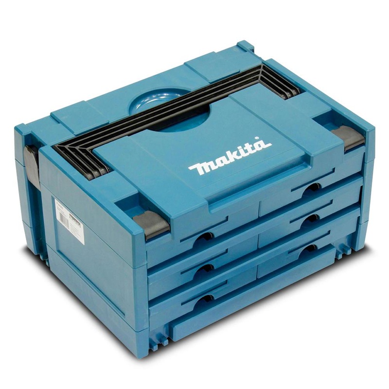 Makita Makpac 3 – 6 Draw Bit Box Storage Case P-84333