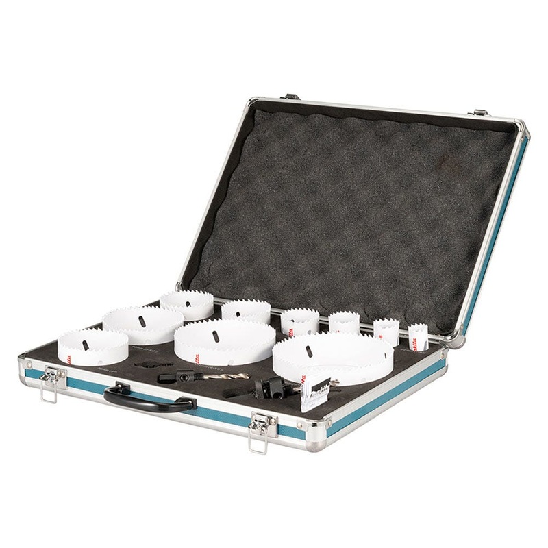 Makita 13 Piece Standard Bi-Metal General Purpose Hole Saw Set – Aluminium Case D-75764
