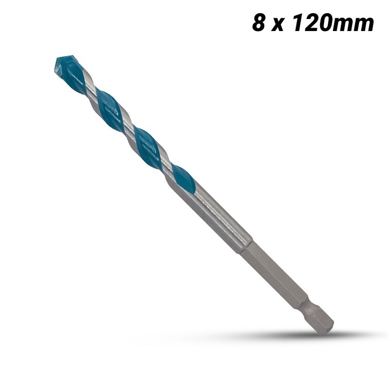 Makita 8 X 120Mm Multi Material 1/4 Hex Shank E-15045