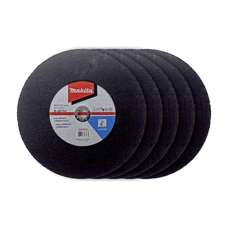 Makita 355Mm X 3Mm X 25.4Mm Elite Metal Long Life Cut Off Wheel A30Q-Bf – 5Pk B-20753-5