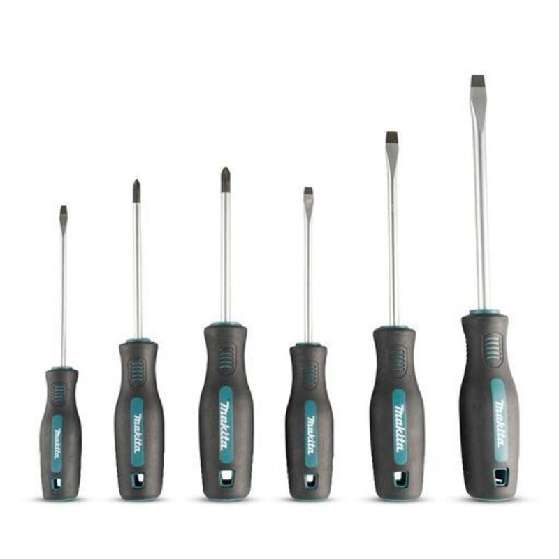 Makita Diy Hand S/Driver Set – Ph & Slot – 6Pc E-13518