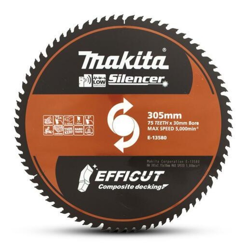 Makita Efficut Composite 305 X 30X75T Tct Blade E-13580