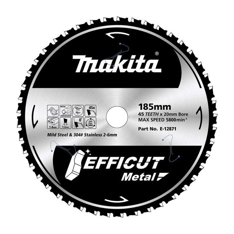 Makita Efficut Metal Cutting Tct Saw Blade 185Mm X 20Mm X 45T  E-12871
