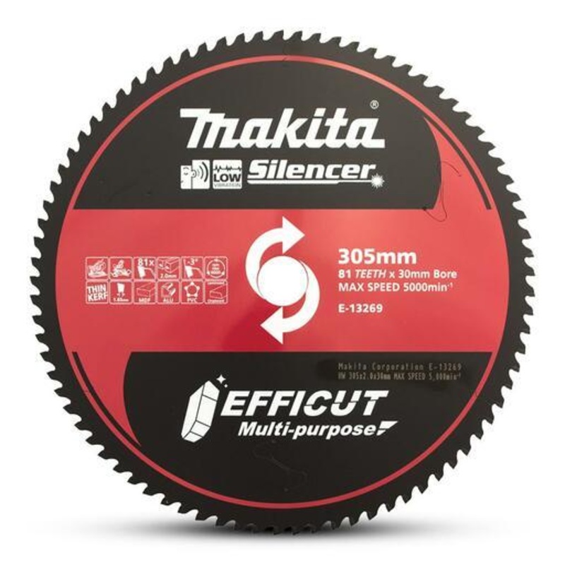 Makita Efficut Multi Cut Tct Blad 305 X 30 X 81 E-13269