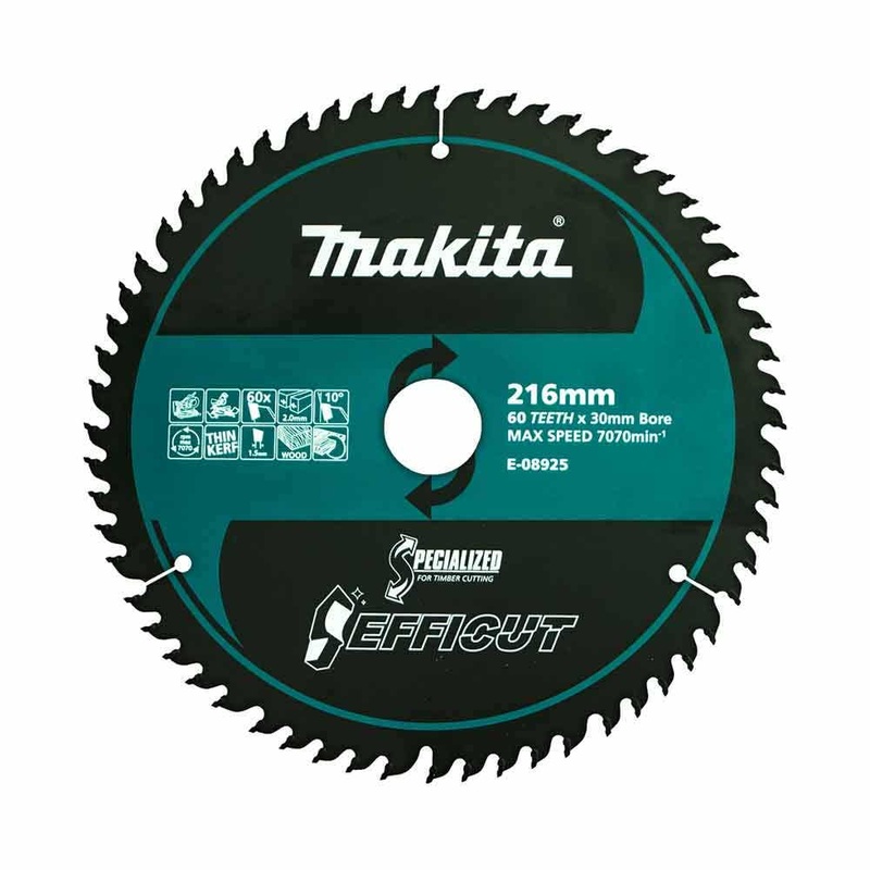 Makita Efficut Wood Tct Saw Blade 216Mm X 30 X 60T E-08925