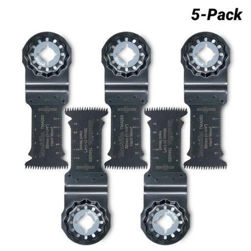 Makita Starlock Plunge Cut Saw Blade Bi-M 32Mm X 14Tpi – Tma053 – 5Pk  B-64870-5