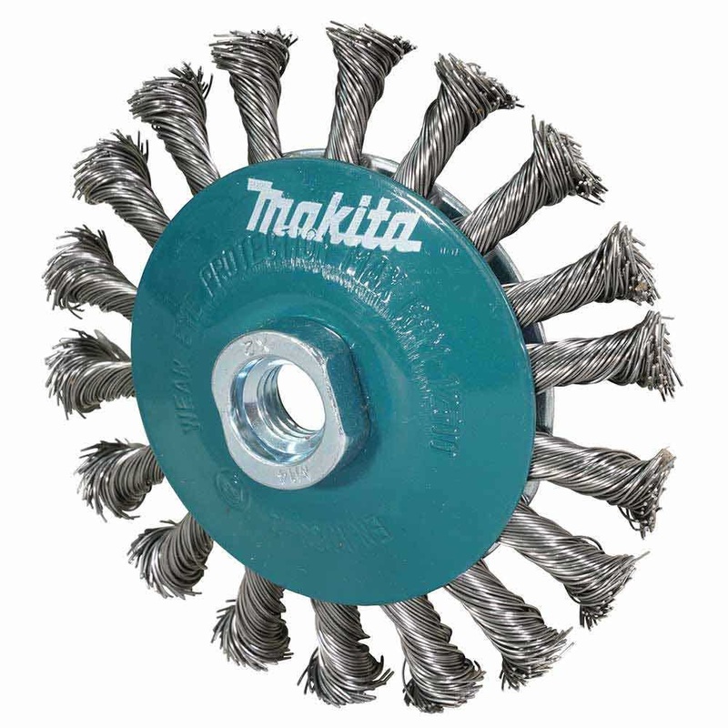 Makita S/Steel Bevel Brush Knot 115Mm X M14 – 2 D-77584