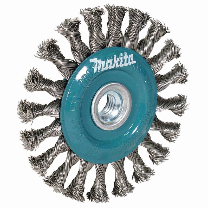 Makita S/Steel Wheel Brush Knot 125Mm X M14 – 2 D-77540