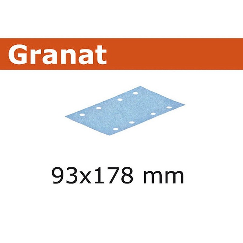 Festool 100Pk Granat Abrasive Sheet 93x178mm P120 STF 93X178 P120 GR 100X