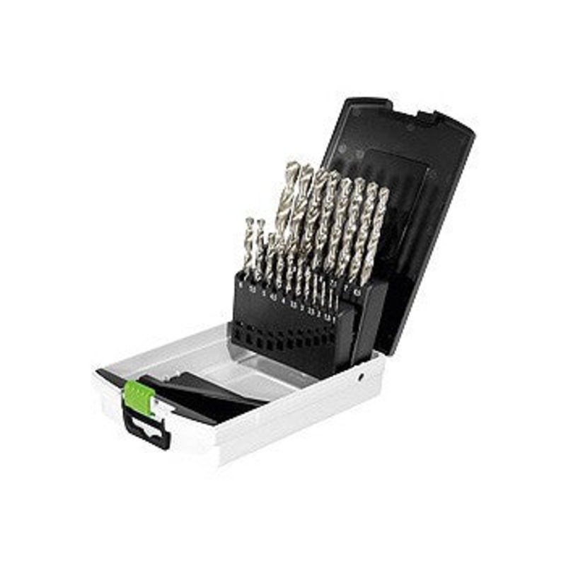 Festool 19Pk HSS 19pc Twist Drill Bit Set 1 10mm HSS D 1 10 Sort 19x