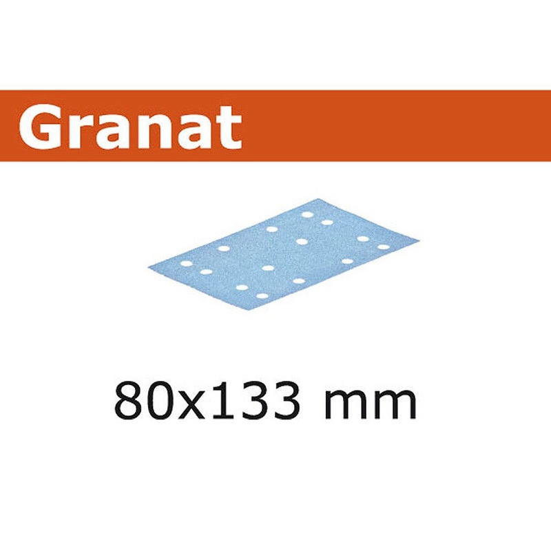 Festool 10Pk Granat Abrasive Sheet 80x133mm P180 STF 80×133 P180 GR 10X