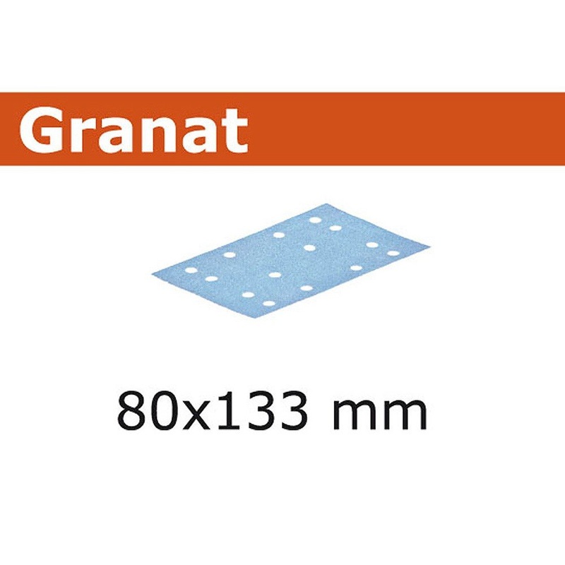 Festool 10Pk Granat Abrasive Sheet 80x133mm P220 STF 80×133 P220 GR 100X