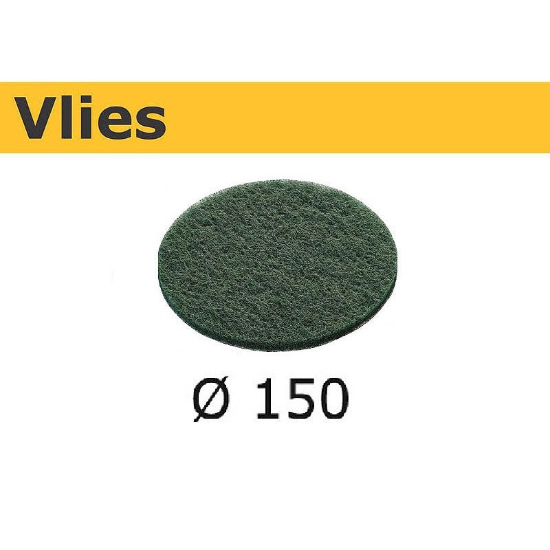 Festool 10Pk Vlies Abrasive Disc 125mm 0 Hole Green STF D 125 green 10x