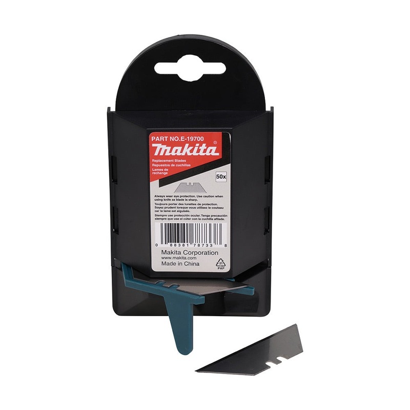 Makita Utility Knife Carbon Steel Blades – 50Pc E-19700