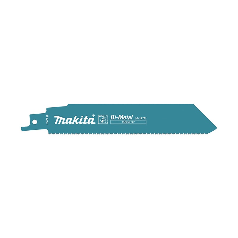 Makita Recipro Blade Bi-Metal 152Mm X 1.1Mm X 14 – 18Tpi – 5Pk – Thick Metal B-43131