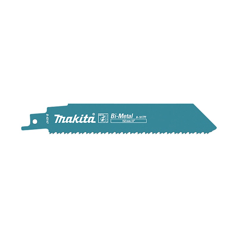 Makita Recipro Blade Bi-Metal 152Mm X 1.1Mm X 8 – 10Tpi – 5Pk – Thick Metal  B-43147