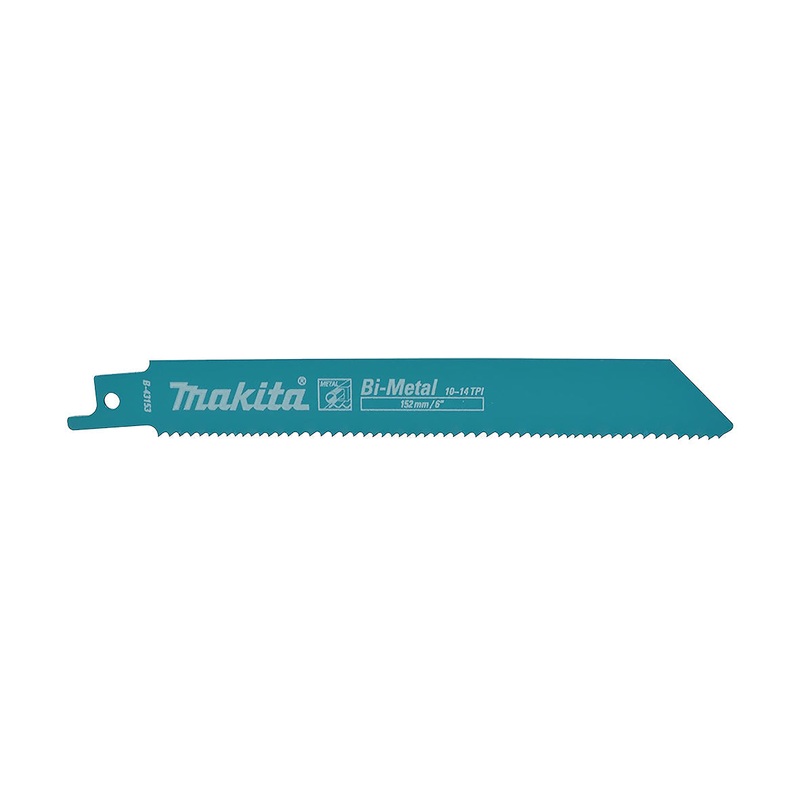 Makita Recipro Blade Bi-Metal 152Mm X 1.25Mm X 10 – 14Tpi – 5Pk – Thick Metal B-43153