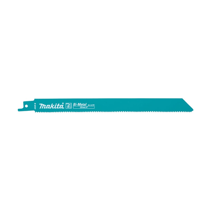 Makita Recipro Blade Bi-Metal 225Mm X 1.25Mm X 10 – 14Tpi – 5Pk – Thick Metal B-43197