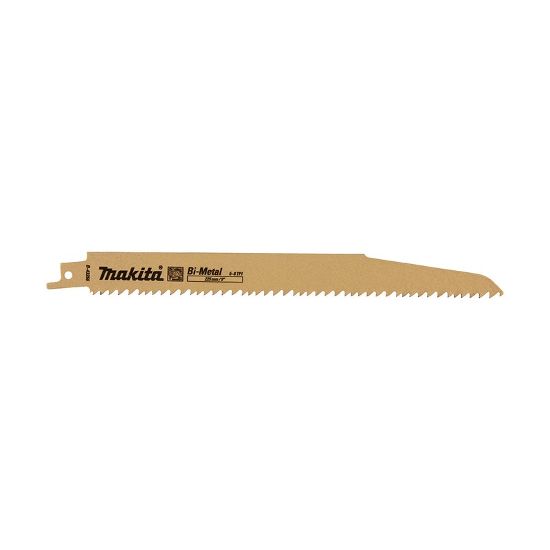 Makita Recipro Blade Bi-Metal 225Mm X 1.6Mm X 5 – 8Tpi – 5Pk – Wood & Nails B-43256