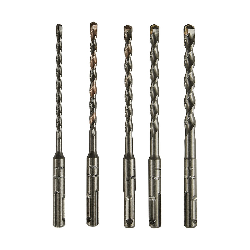 Makita Standard Sds-Plus Drill Assortment Set – 5Pc – 5 X 160, 6 X 160, 7 X 160, 8 X 160, 10 X 160  D-20703