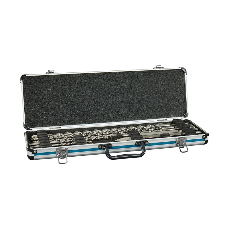 Makita Standard Sds-Plus Drill & Chisel Assortment Set – 10Pk – Aluminium Case D-42391