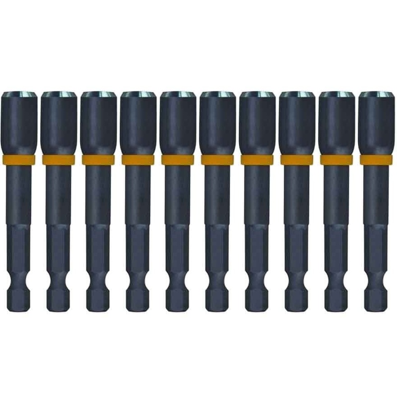 Milwaukee Shockwave 5/16x 65mm (2-1/2) Power Bit Magnetic Nutdriver 10 Piece 49664733A