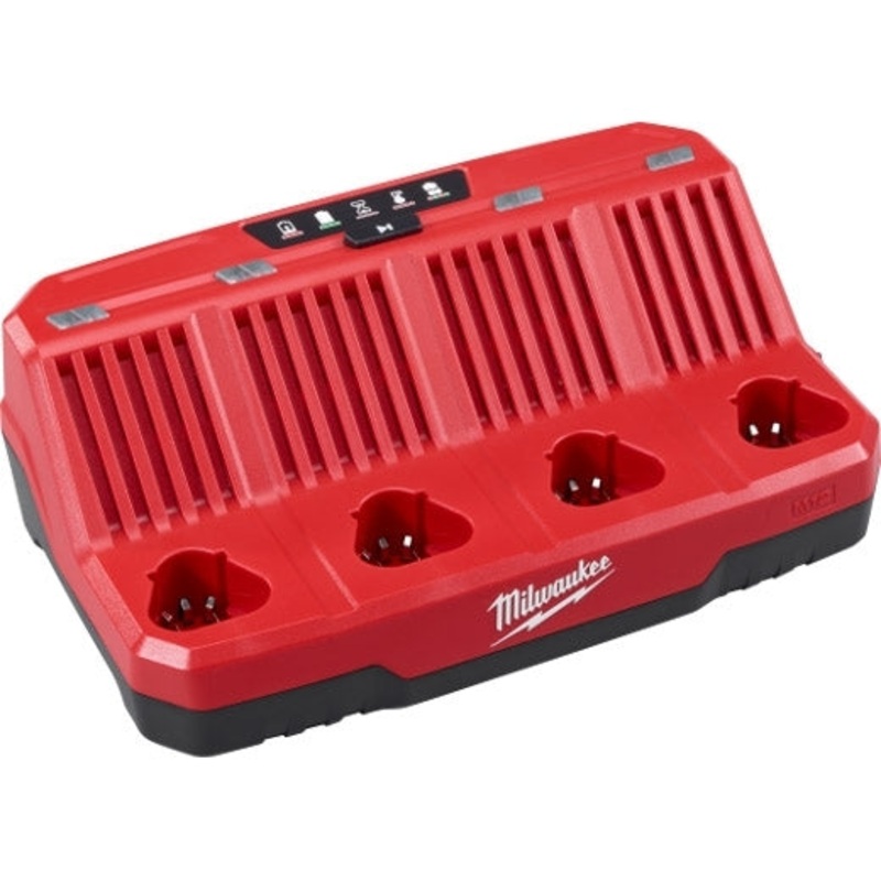 Milwaukee 12V 4 Bay Sequential Battery Charger M12C4-0