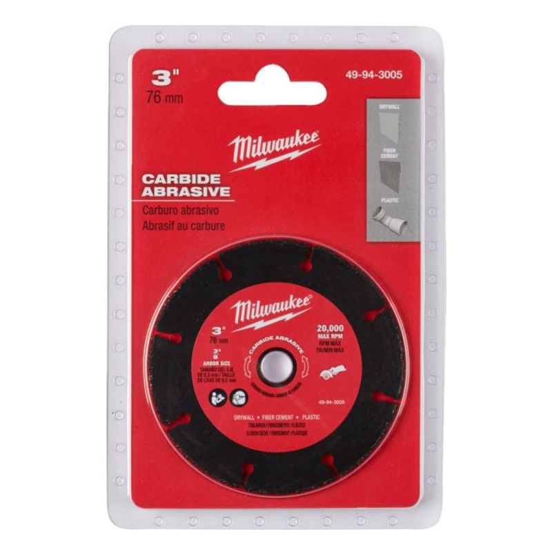 Milwaukee 12V Fuel 3 Compact Cut Off Tool Carbide Multi-Material Blade 49943005