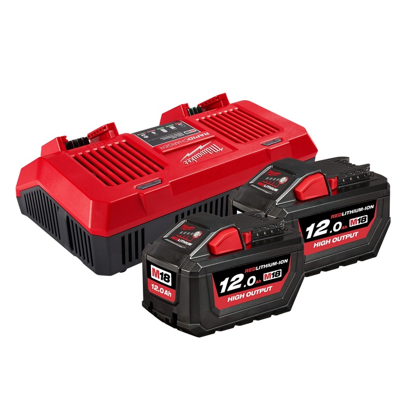Milwaukee 18V Redlithium-Ion 12.0Ah Dual Bay Starter Pack M18HOSPD122B