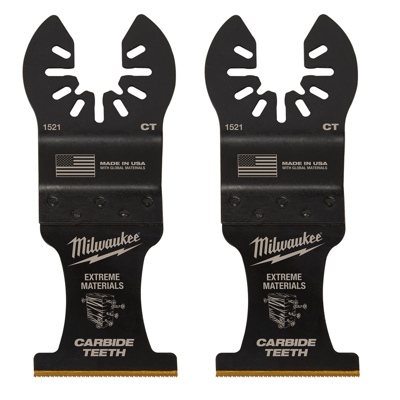 Milwaukee 35mm (1-3/8) Open-Lok Extreme Material Titanium Enhanced Carbide Teeth Blade 2Pk 4925152